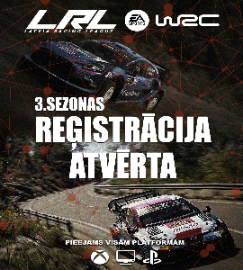 LRL WRC 3.SEZONAS reģistrācija atvērta!